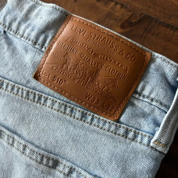 Levi’s PREMIUM 510 New Men’s Skinny Fit Flex Jeans 33 x 32 - Picture 7 of 13